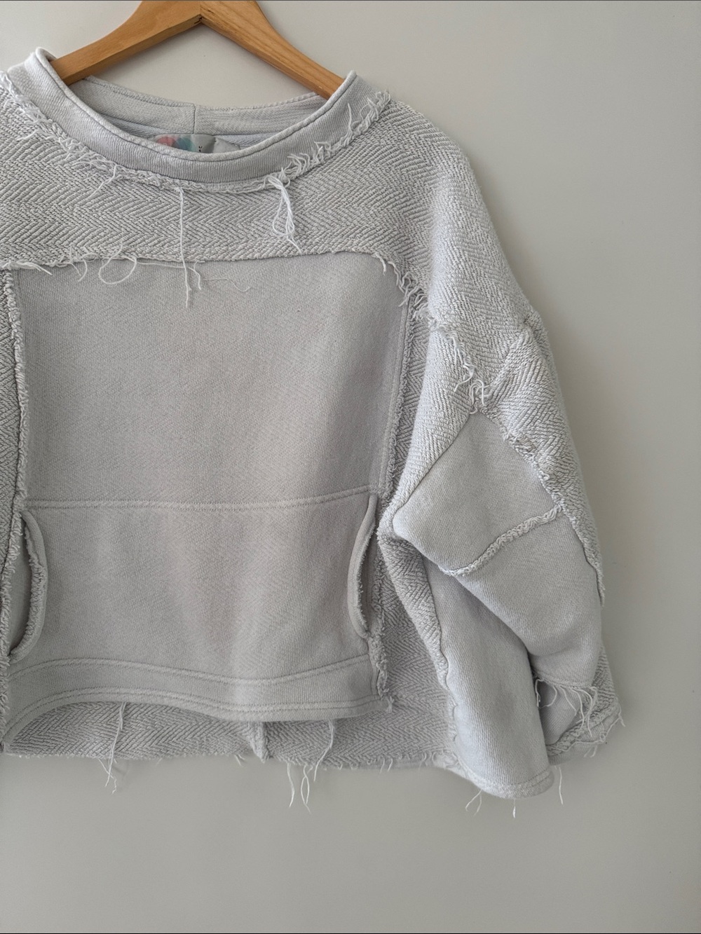 Free People Beach Dweller Pullover Womens Large Light Blue - Picture 3 of 6